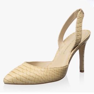 Loeffler Randall Flor Python Slingback Pump Heels